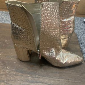 Sam Edelman gold heel boots
